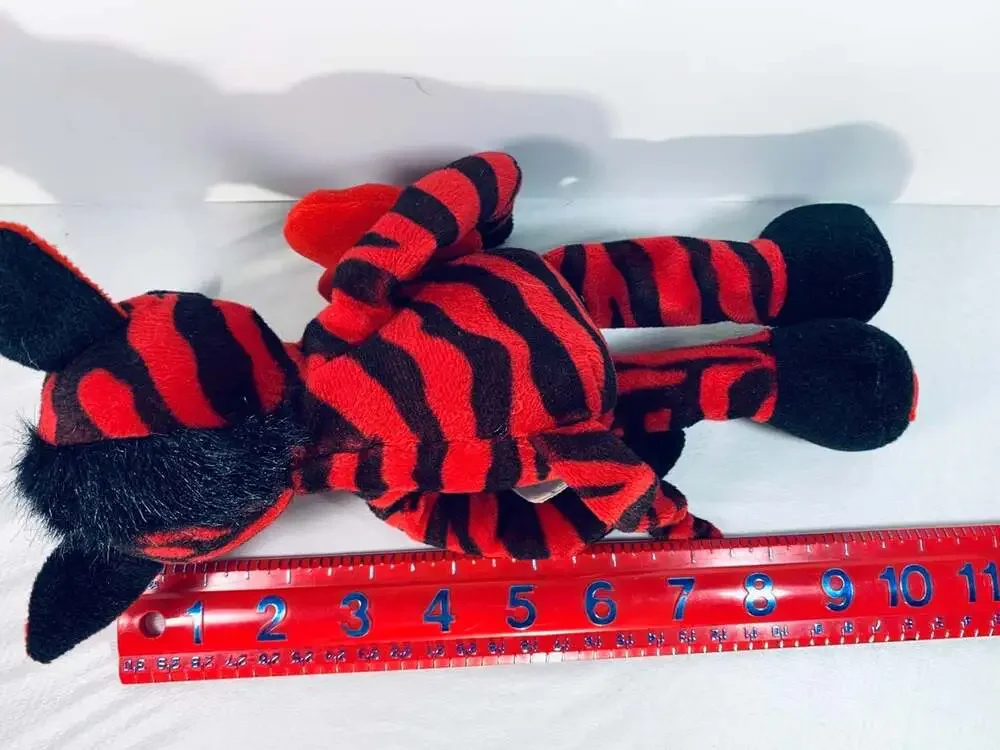 Red and black striped Zebra Wild about You plush Burton & Burton Valentines
